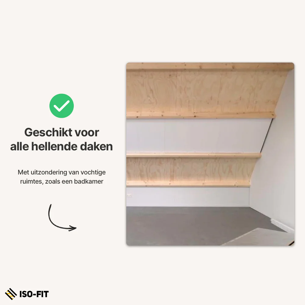 Iso-Fit Compleet Zolderisolatiesysteem | 105mm - 600x1200mm (Rd 4,05 m²,K/W) - Image 8
